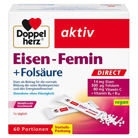 DOPPELHERZ Eisen-Femin DIRECT Pellets 60 Stck