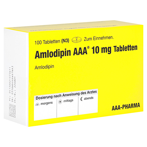 Amlodipin AAA 10mg 100 Stck N3