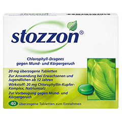 Stozzon Chlorophyll-Dragees gegen Mund- und Krpergeruch