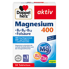 Doppelherz aktiv Magnesium 400 mg + B1 + B6 + B12 + Folsäure