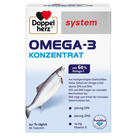 DOPPELHERZ Omega-3 Konzentrat system Kapseln 30 Stck