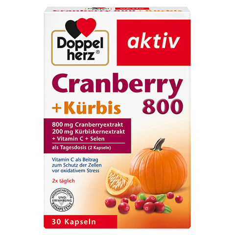 DOPPELHERZ Cranberry+Kürbis Kapseln 30 Stück