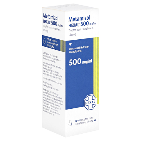 Metamizol HEXAL 500mg/ml 50 Milliliter N2