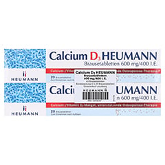 Calcium D3 Heumann 600mg/400 I.E. 40 Stck - Vorderseite
