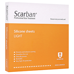 SCARBAN Light Silikonverband 5x7,5 cm 2 Stck