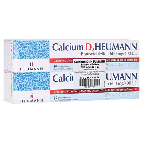 Calcium D3 Heumann 600mg/400 I.E. 40 Stck