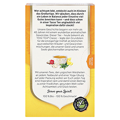 YOGI TEA Ingwer Zitrone Bio Filterbeutel 17x1.8 Gramm - Rückseite