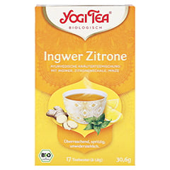 YOGI TEA Ingwer Zitrone Bio Filterbeutel 17x1.8 Gramm - Vorderseite