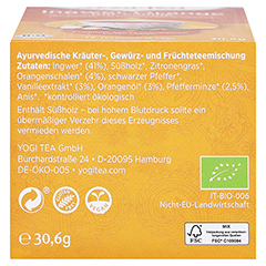 YOGI TEA Ingwer Orange+Vanille Bio Filterbeutel 17x1.8 Gramm - Unterseite