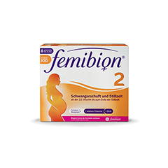 FEMIBION 2 Schwangerschaft+Stillzeit ohne Jod Kpg. 2x60 Stck - Vorderseite