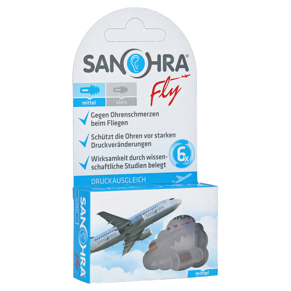 Sanohra fly Ohrenschutz für Erwachsene 2 Stück