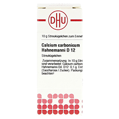 CALCIUM CARBONICUM Hahnemanni D 12 Globuli 10 Gramm N1 - Vorderseite