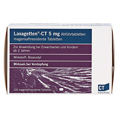 LAXAGETTEN-CT 5 mg Abfhrtabletten 100 Stck N3 - Vorderseite