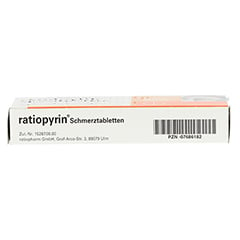 RatioPyrin Schmerztabletten 20 Stück N2 - Unterseite