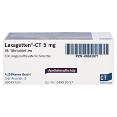 LAXAGETTEN-CT 5 mg Abfhrtabletten 100 Stck N3 - Unterseite