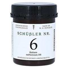 SCHSSLER NR.6 Kalium sulfuricum D 6 Tabletten 1000 Stck