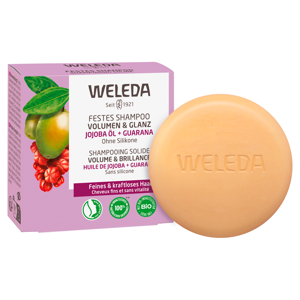 WELEDA Festes Shampoo Volumen & Glanz 50 Gramm