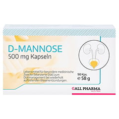 D-MANNOSE 500 mg GPH Kapseln 90 Stck - Vorderseite