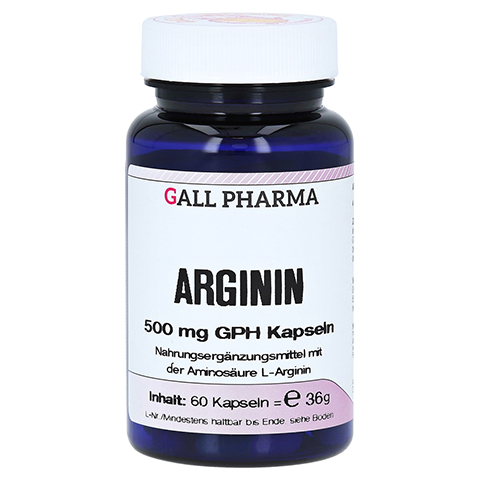 ARGININ 500 mg GPH Kapseln 60 Stück