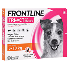 FRONTLINE Tri-Act Lsg.z.Auftropfen f.Hunde 5-10 kg 3 Stck
