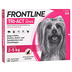 FRONTLINE Tri-Act Lsg.z.Auftropfen f.Hunde 2-5 kg 3 Stck