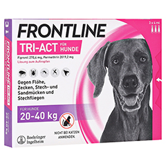 FRONTLINE Tri-Act Lsg.z.Auftropfen f.Hunde 20-40kg 3 Stück