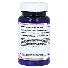 ACETYL-L-CARNITIN 500 mg Kapseln 60 Stck - Linke Seite