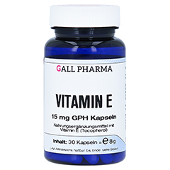 VITAMIN E 15 mg GPH Kapseln 30 Stück