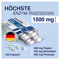 GELENCIUM Enzym Complex hochdos.m.Bromelain Kaps. 100 Stck - Info 1