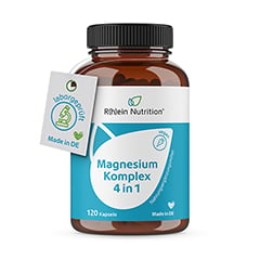 MAGNESIUM KOMPLEX 4in1 hochdosiert vegan Kapseln 120 Stck - Info 1