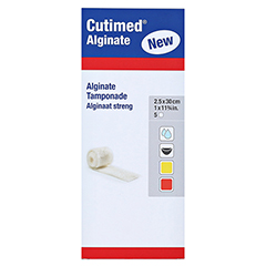 CUTIMED Alginate Alginattamponade 2,5x30 cm 5 Stck - Vorderseite