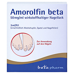 Amorolfin beta 50mg/ml 3 Milliliter N1 - Vorderseite