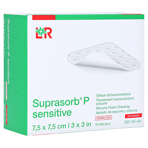 SUPRASORB P sensitive PU-Schaumv.non-bor.7,5x7,5 10 Stck