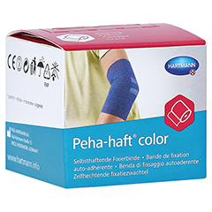 PEHA-HAFT Color Fixierbinde 4 cmx4 m blau 1 Stck