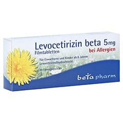 Levocetirizin beta 5mg 20 Stück N1