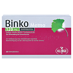 Binko Memo 120mg 60 Stück - Vorderseite