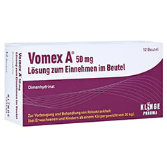 Vomex A 50mg 12 Stück