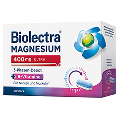 BIOLECTRA Magnesium 400 mg ultra 3-Phasen-Depot 30 Stück