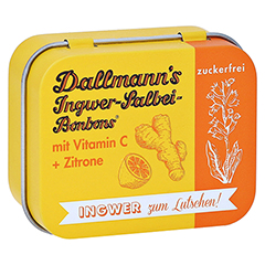 DALLMANN'S Ingwer Salbei Bonbons o.Z.in der Dose 46 Gramm