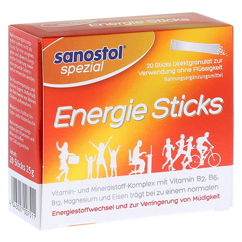Sanostol Spezial Energie Sticks DP 20 Stck