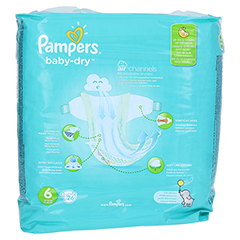 PAMPERS Baby Dry Gr.6 extra large 15+ kg Sparpack 26 Stck - Rckseite