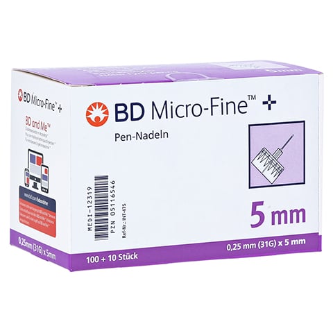 BD MICRO-FINE+ 5 Pen-Nadeln 0,25x5x110 mm 110 Stück