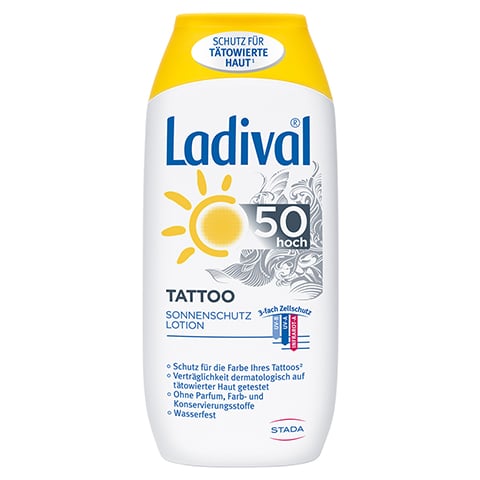 LADIVAL Tattoo Sonnenschutz Lotion LSF 50 200 Milliliter
