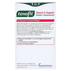 TAXOFIT Vitamin E Weichkapseln 60 Stück - Rückseite