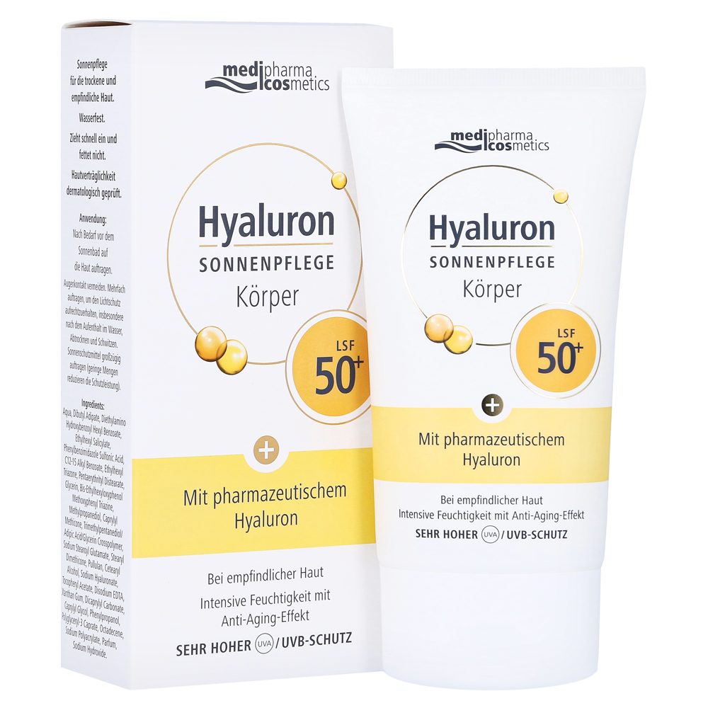 medipharma Hyaluron Sonnenpflege Körper LSF 50+ 150 Milliliter