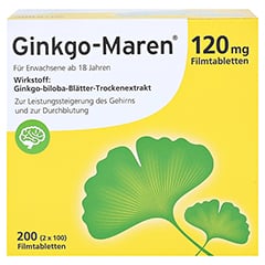 Ginkgo-Maren 120mg 200 Stück - Vorderseite