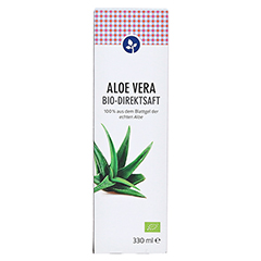 Aloe Vera SAFT 100% Bio Direktsaft 330 Milliliter - Vorderseite