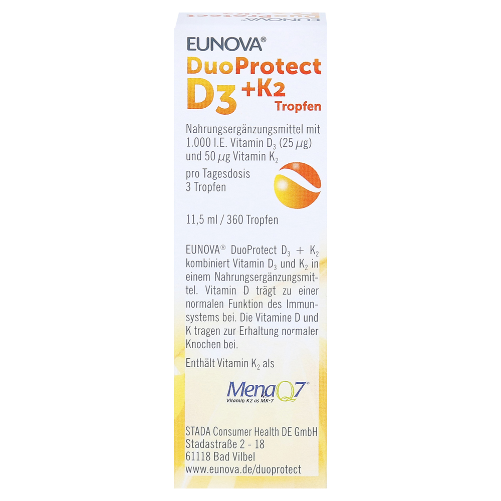 Eunova Duoprotect D3k2 1000 Ie50 µg Tropfen 115