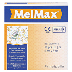 MELMAX Wundauflage 5x6 cm 10 Stck - Vorderseite