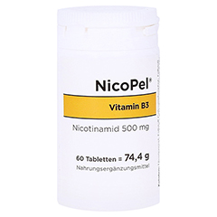 NICOPEL Nicotinamid 500 mg Kapseln 60 Stück